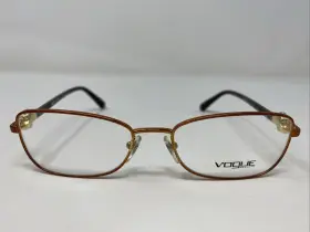 53-17-135 Vogue 3945-b Eyewear Vo 811 Brown/gold Full Rim Eyeglasses Frame Uh86