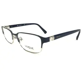 51-17-135 Vogue 4073-b Eyeglasses Frames Vo4073-b 5051 Blue Silver Cat Eye Full Rim