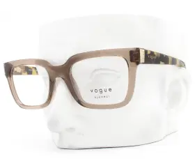 5611-b Vogue Eyeglasses Glasses Vo 2940 Transparent Brown Clear Crystals With Case