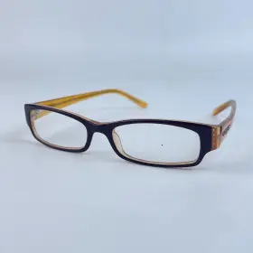 Vo2397-b1360 Vogue Women Eyeglasses Yellow And Black Plastic Full Rim 52-16-135 Mm