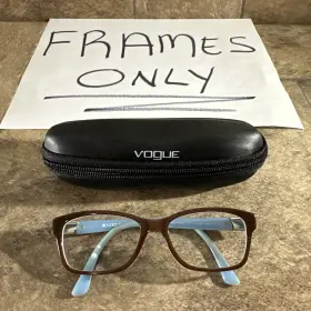 51-16-140-34 Vogue Vo2765-b 2011 Brown Blue Eyeglasses Frames Flex Hinge With Case