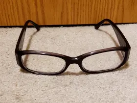 53-17-135 Vogue Vo2813-b Eyeglasses Frames 1984 Purple Beige Silver Rectangle