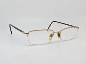Vo3412 Vogue Eyewear 280 Gold Brown Semi Rimless Eyeglasses Frame With Flexhinge