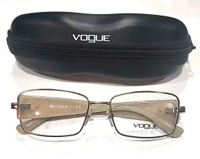 Vo3868b Vogue 756-s Brown Metal Purple Rectangle Eyeglasses 52-16 135 W Case