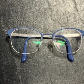 50-18-140 Vogue Vo4071 8070 Blue Floral Half Rim Eyeglass Frames Women