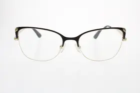 Vo4077 Vogue 352 Frames Black Gold Half Rim Cat Eye 52 18 135 Mm