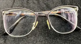 51-18-135 Vogue Vo4087 Eyeglasses Frames 997 Turtle/lavender Cat Eye Half Rim