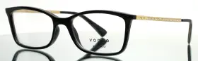 52-17-135 Vogue Vo5305-b W44 Black Womens Rectangle Full Rim Eyeglasses B 34