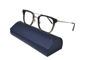 3711 Warby Parker Tiago W Eyglasses Gold Black Unisex Made In Italy