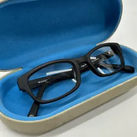 49-19-140 Warby Parker 49 19-140 Zagg 101 Mens Eyeglasses Black Full Rim Frame Square