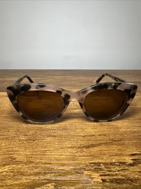 5814-041524-26 Warby Parker Tilley 285 Eyeglasses Frame Pink Tort 49-19-140 Used