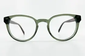 7864-101124-24.95 Warby Parker Percey W 706 Eyeglasses Frame Green Brown 48-20-140 183
