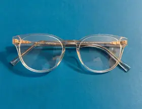 51-18-145 Warby Parker 846864035365 Whalen M 500 Acetate Eyeglass Frames Crystal New