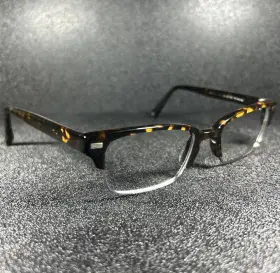 9743-070525-32.95 Warby Parker Rowan 3200 Eyeglasseses Brown Tortoise 50-19-140 Metal Full Rim