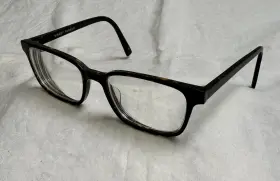 52-18-145 Warby Parker Jw64 Inch Crane 200 Eyeglasses Dark Brown Tortoise Frames Only
