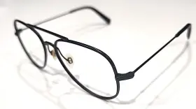 M2101 Warby Parker Raider Sm Black Aviator Eyeglasses Sunglasses Frame 54-14 140