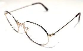 M2403 Warby Parker Simon Gold Metal Tortoise Round Eyeglasses Frame 50-19 145