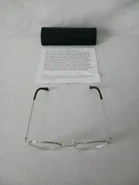 Warby Parker Simon-2155 Simon M 2155 Silver Round Eyeglasses 50-19-145 With Original Case