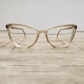55-16-140 Warby Parker W-664 Louise Eyeglasses Frame 664 Clear Brown Full Rim Womens