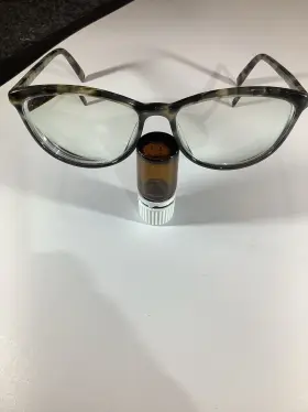 55-16-140 Warby Parker W189 Louise Frames Black / Tan Marble Eyewear