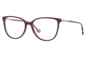 Vya012 Yalea Evonne 09fd Eyeglasses Frame Womens Solid Wine Red Full Rim 54mm