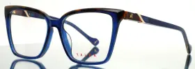 54-15-140 Yalea Vya185 Paula 0agq Blue Tortoise Womens Cat Eye Eyeglasses B 44