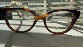 M110-002 Yves Saint Laurent Rectangular Acetate Havana Womens Eyeglasses M110-002 Yves Saint Laurent Rectangular Acetate Havana Womens Eyeglasses