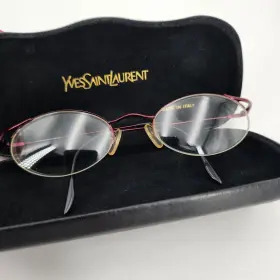 4123 Yves Saint Laurent Y380 Eyeglasses Ysl Burgundy Oval Frames Only Italy Vtg 4123 Yves Saint Laurent Y380 Eyeglasses Ysl Burgundy Oval Frames Only Italy Vtg