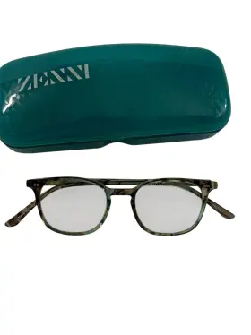 7737424 Zenni 4437424 Square Eyeglasses Frames Green Adult Small