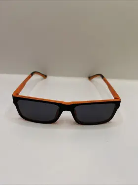 Zenni 6499421 Eyewear Designer Eyeglass Frames Only Orange Black Magnet Shades