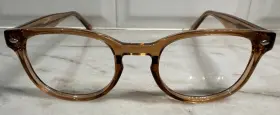 125615 Zenni Optical Eyeglasses Frames Brown Amber Transparent Only