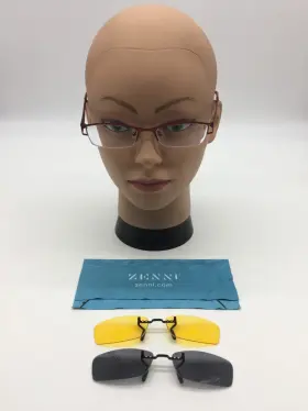 52-19-139 Zenni Optical 167718 Red Eyeglasses Frame Glasses With Toppers