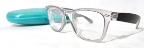 51-22-141 Zenni Optical 270517 Eyewear Gray / Black Plastic Eyeglass Frame