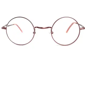 4358-121523-12 Zenni Optical 550019 Eyeglasses Frame Matte Pink Metal Flex 43-26-140 H17428