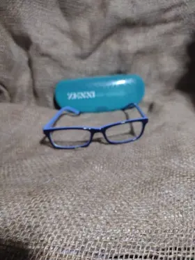 Zenni Optical 439516 Black/blue 47-18-126 With Case 77