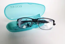 Zenni Optical 558018 Eyeglasses Heartland Ezra Black Replacement Glasses 53-17-140 W Case