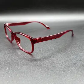 Zenni Optical 7168-072124-12.95 2018918 Eyeglasses Frame Red Crystal 54-17-146 Used