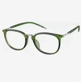 52-21-146 Zenni Optical 7811824 Eyeglasses Green Glasses Unique Metal Accents Frames