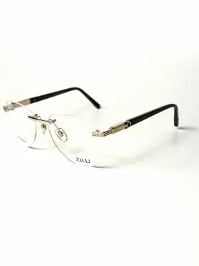 60088 Zilli New Authentic Eyeglasses C01 Gold 58mm Rimless Titanium