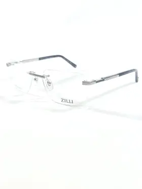 Zi60086 Zilli Zi 60086 C02 Eyeglasses Frame Silver Grey Rimless 58mm
