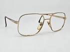 U.s. Int Cesare 23KT Gp Gold Oversized Aviator Eyeglasses Frame Italy 54-20-140 Pre-owned. Price: $29.99.