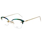 Kazuo Kawasaki MP719PO Womens Plastic Eyeglass Frame 08 Green Gold 47-19 Japan New. Price: $206.47.
