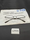 Nike 4623 200 Kids Brown Half Rim Rectangle Eyeglasses Frame 48-19 135 Pre-owned. Price: $20.24.