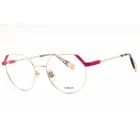 Furla Women's Eyeglasses Light Gold W/colors Parts Metal Round Frame VFU676 0492 New. Price: $58.26.