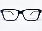 New Emporio Armani EA3018 5042 Men's Black Rectangle Eyeglasses Frames 53/16 145. Price: $131.39.