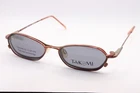 New Easyclip Mod EC342 Brown Polarized Eyeglasses Sunglasses W/clip On 58-17. Price: $45.50.