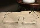 Ray-ban Lightray Rimless Eyeglass Frame Rb 8680 1127 Brushed Titanium Italy New. Price: $59.95.