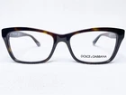 New Dolce & Gabbana DG3215 502 Womens Havana Rectangle Eyeglasses Frames 52/16. Price: $159.99.