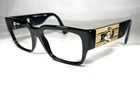 Versace MOD.3350 GB1 Eyeglasses Frame, Black Gold, Made In Italy, Size 55-18-140 New. Price: $149.95.
