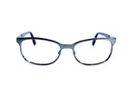 Oakley Cat Clubmaster Eyeglasses OX3124-0553 Black Blue Chrome 16 139 Pre-owned. Price: $69.00.